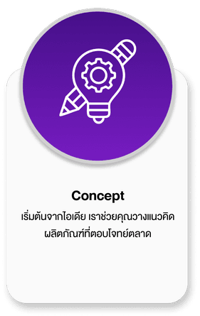 Concept เริ่มต้นจากไอเดีย เราช่วยคุณวางแผนแนวคิด ผลิตภัณฑ์ที่ตอบโจทย์ตลาด
