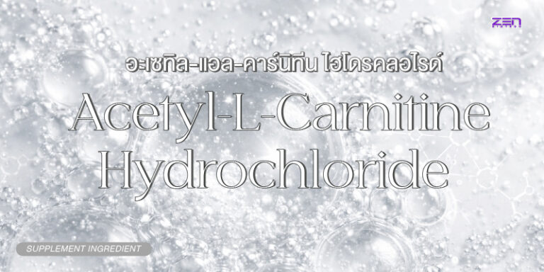 Acetyl-L-Carnitine Hydrochloride (อะเซทิล-แอล-คาร์นิทีน ไฮโดรคลอไรด์ ) “ตัวช่วยดูแลสุขภาพของคนยุคใหม่”